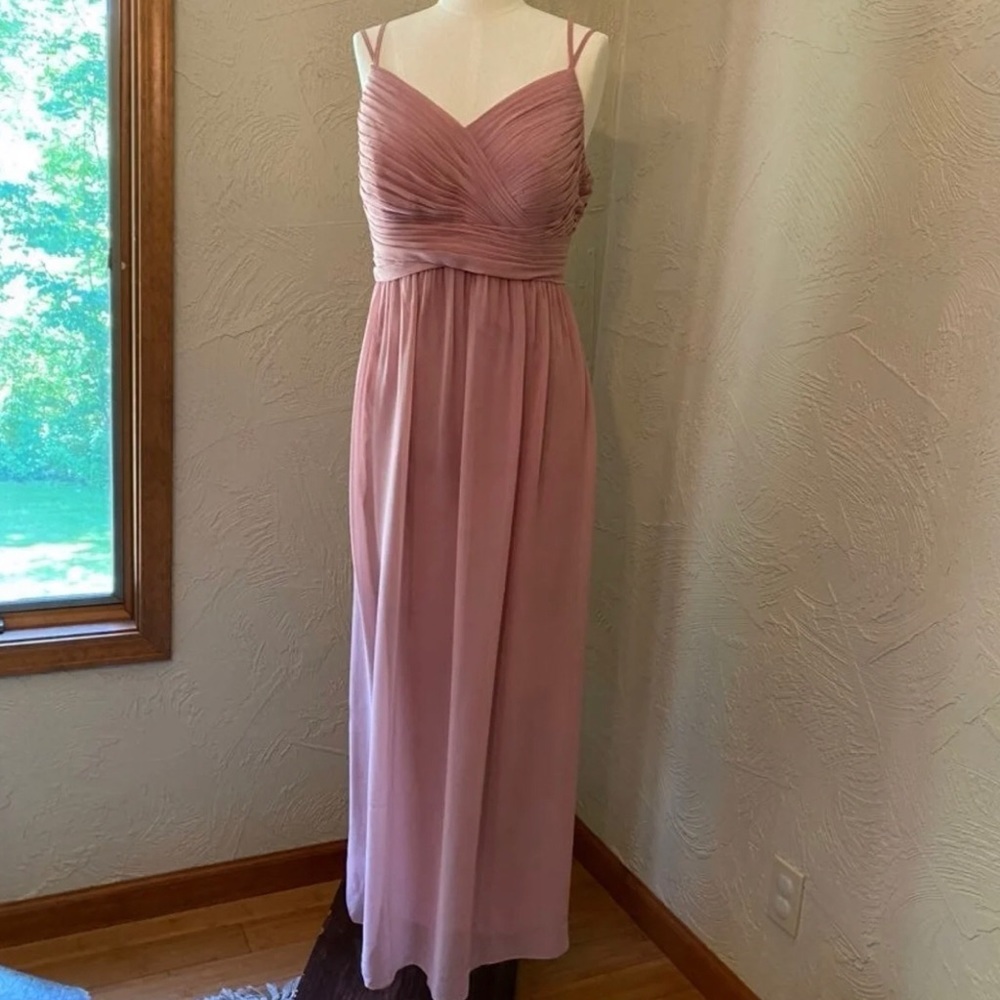 Azazie Blake Bridesmaid Dress in Dusty Rose